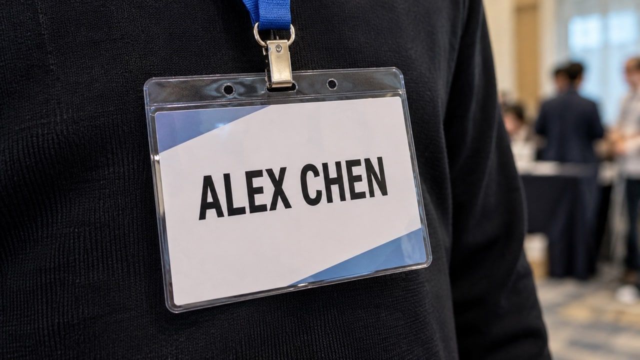 Conference Badge Name — original image