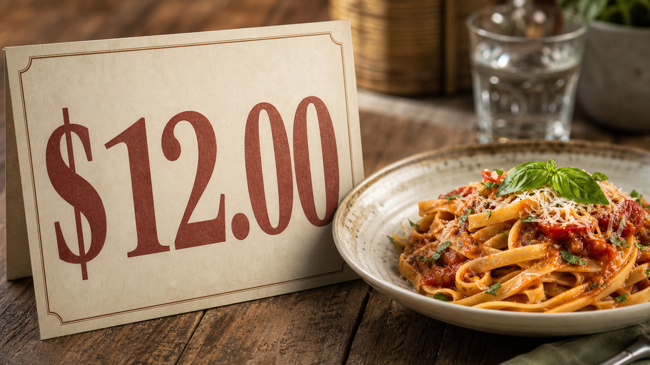 Menu, tag, or in-store sign update — original image