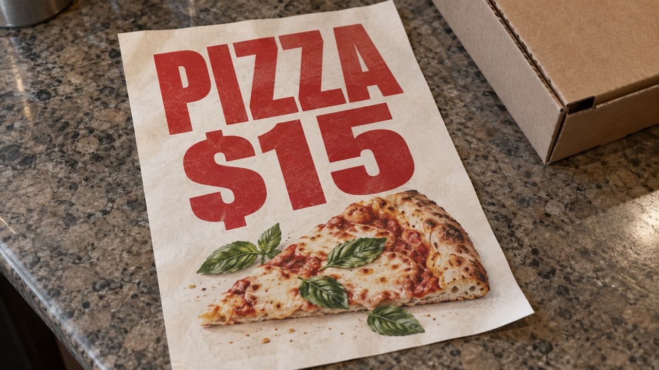 Neighborhood Pizzeria Handout — original image