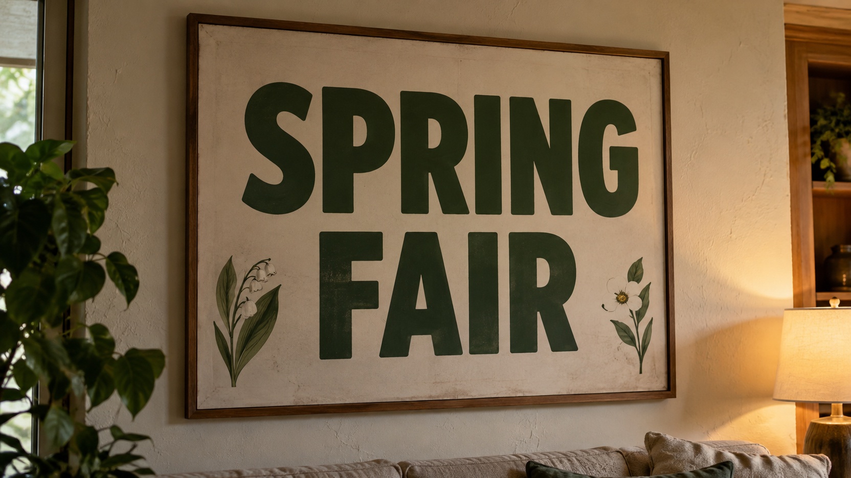 Framed Living Room Poster β original image