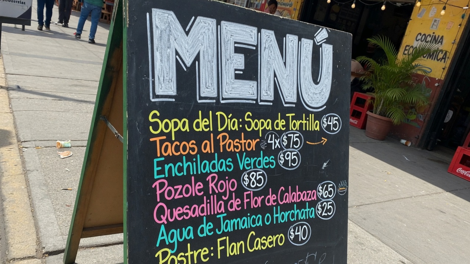 Restaurant menus & handwritten chalkboards β original image