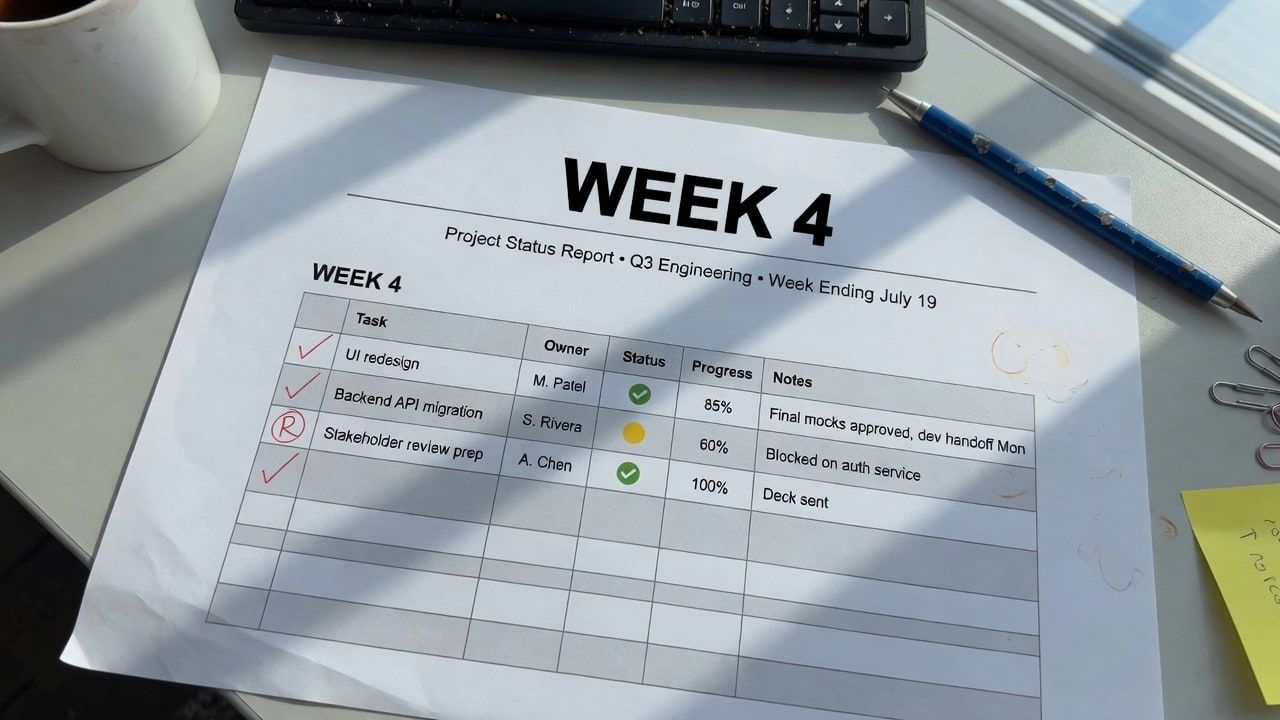 Sprint schedule advance — edited with ReWords AI