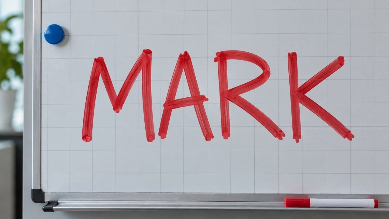 Marker on Whiteboard Frame — original image
